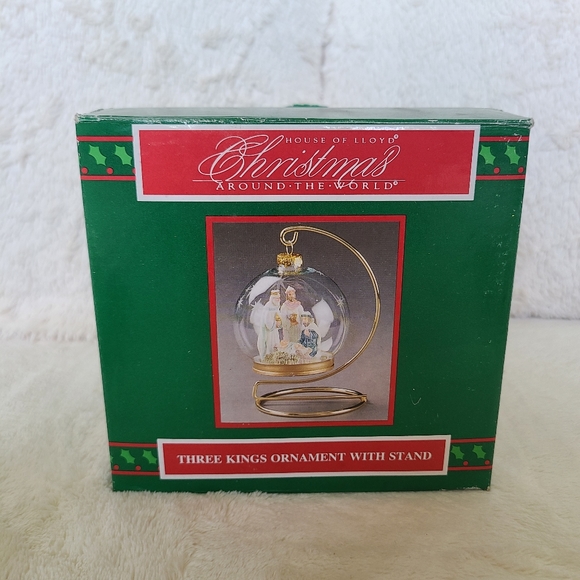 Vintage Three Kings Ornament and Stand - Picture 5 of 6